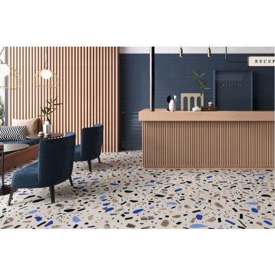 Керамограніт Fioranese - Fio Ghiaia Terrazzo Maxi Bianco