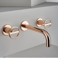 BELLOSTA Electa змішувач для раковини зі стіни Oro Rosa