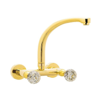 Змішувач для кухні DANIEL - Crystal Retro золото CY7005DO Змішувач для кухні DANIEL - Crystal Retro золото CY7005DO
