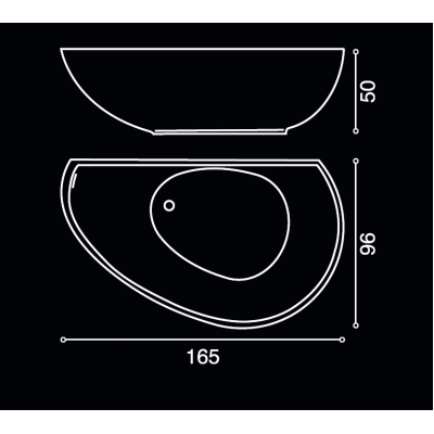 Mastella Design Vanity ванна окремостояча 167 см