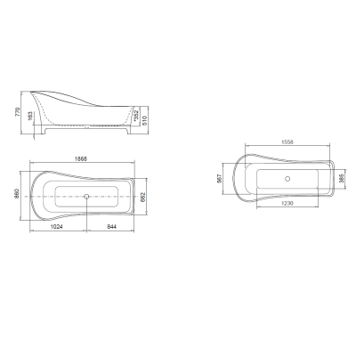 Ванна зі штучного каменю Glass1989 - Sofa