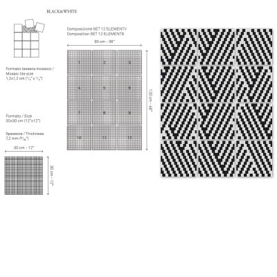 Керамічна плитка для стін Bardelli Evolution BLACK&WHITE