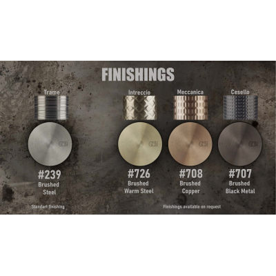 Змішувач для раковини Gessi 316 Flessa Steel Brushed (54011-239)