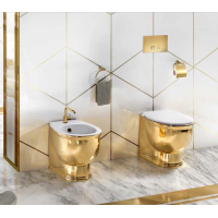 AeT PRINCESS WC унітаз із кришкою білий/золото