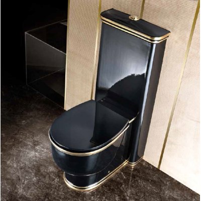 AeT PRINCESS WC унітаз із кришкою білий/золото