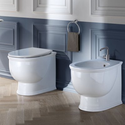 AeT PRINCESS WC унітаз із кришкою білий/золото