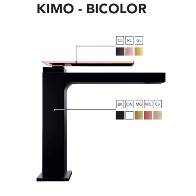 Geda Kimo Змішувач для раковини PVD BICOLOR