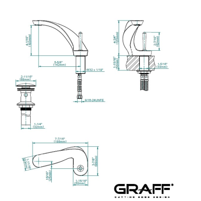Graff Ametis Змішувач до умивальника 