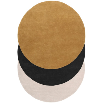 Килим ABC Amini - Teorema Circles Camel black