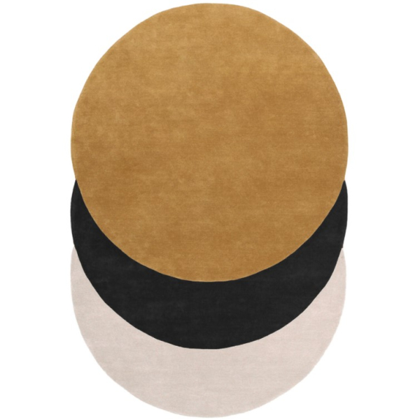 Килим ABC Amini - Teorema Circles Camel black