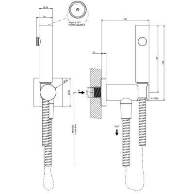 Gessi Rilievo Гідро душ  Chrome 59151