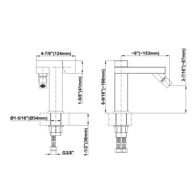 Graff Structure Змішувач для біде на виріб 2170500