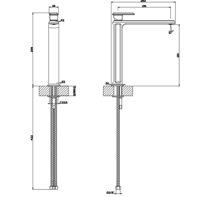 Змішувач для раковини Gessi Eleganza Chrome (46004-031)