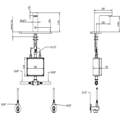Bongio Sensor Сенсорний змішувач до раковини 46521/EL