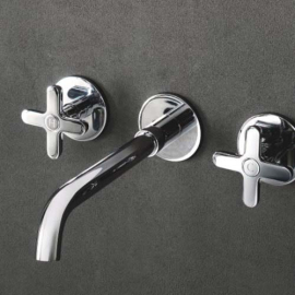 Fantini Icona Classic Змішувач для раковини настінний R010B+44 00 R010A