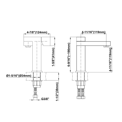 Graff Structure Змішувач для раковини на виріб 2170000