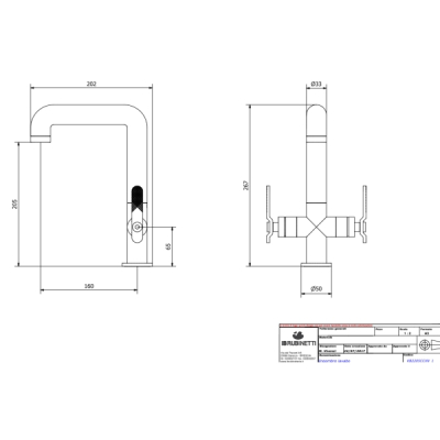 IB Rubinetterie Bold Lever змішувач для раковини на виріб KB2205