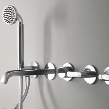 Fantini Icona Deco Змішувач для ванни настінний R119B+44 00 R119A колір хром