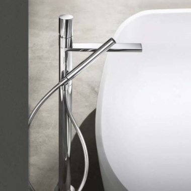 Fantini Milano Змішувач для ванни підлоговий 3080B+19 00 3380A обробка хром