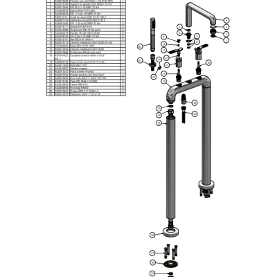 IB Rubinetterie Bold Lever змішувач для ванни KB2399, що окремо стоїть