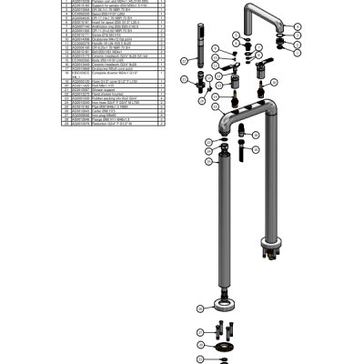 IB Rubinetterie Bold Lever змішувач для ванни KB2399, що окремо стоїть