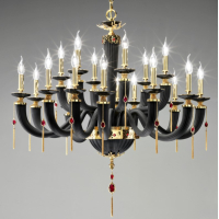 Люстра Euroluce - Julienne Black&Gold L12+6 Люстра Euroluce - Julienne Black&Gold L12+6
