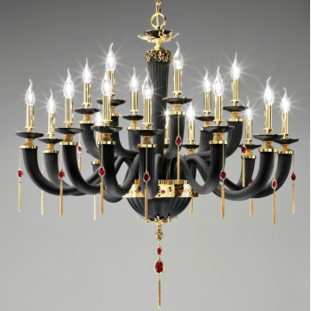 Люстра Euroluce - Julienne Black&Gold L12+6