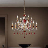 Люстра Euroluce - Rubino Alicante L8+4