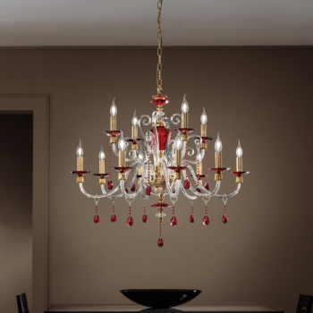 Люстра Euroluce - Rubino Alicante L8+4