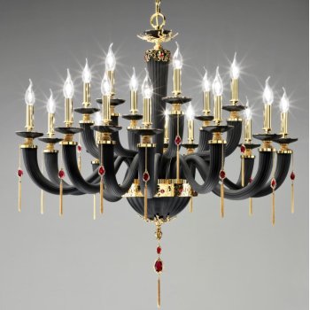 Люстра Euroluce - Julienne Black&Gold L12+6