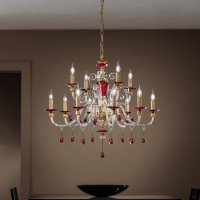 Люстра Euroluce - Rubino Alicante L8+4