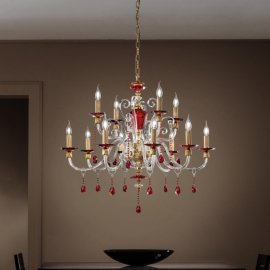 Люстра Euroluce - Rubino Alicante L8+4