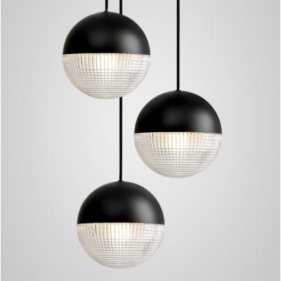 Стельовий світильник Lee Broom - Lens Flair Chandelier Black