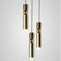 Люстра Lee Broom - Fulcrum Chandelier 3 Piece Gold