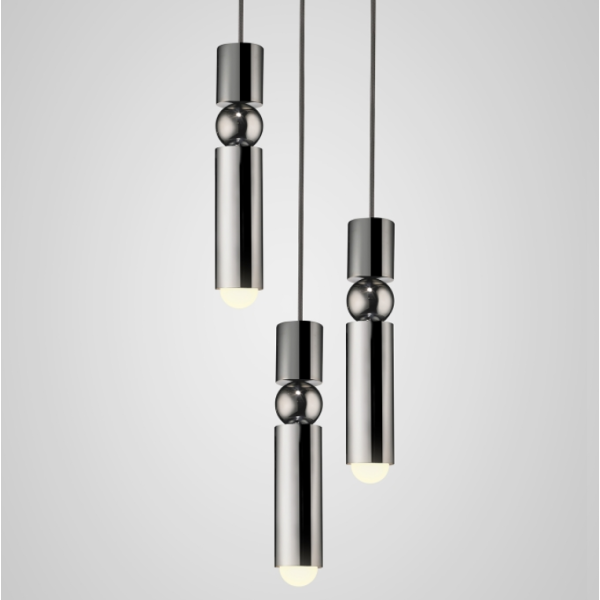 Люстра Lee Broom - Fulcrum Chandelier 3 Piece Silver