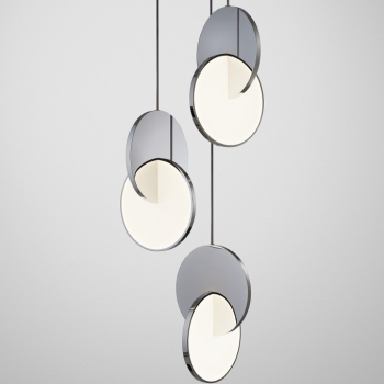 Стельовий світильник Lee Broom - Eclipse Chandelier 3 piece Silver