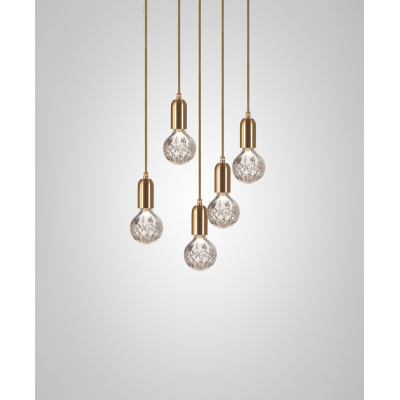 Люстра Lee Broom - Crystal Bulb Chandelier 3-5 Piece