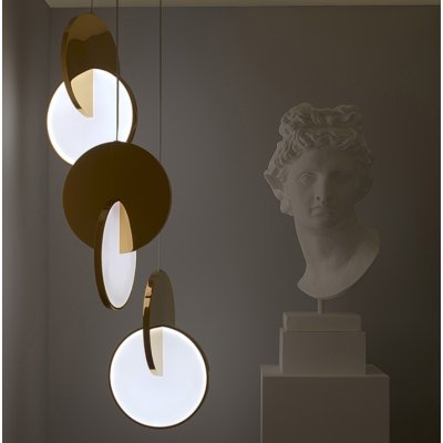 Стельовий світильник Lee Broom - Eclipse Chandelier 3 piece Gold