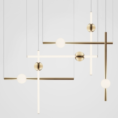 Стельовий світильник Lee Broom - Orion Globe Gold