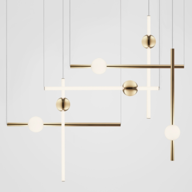 Стельовий світильник Lee Broom - Orion Tube Gold