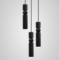 Люстра Lee Broom - Fulcrum Chandelier 3 Piece Black