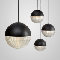 Стельовий світильник Lee Broom - Lens Flair Chandelier Black