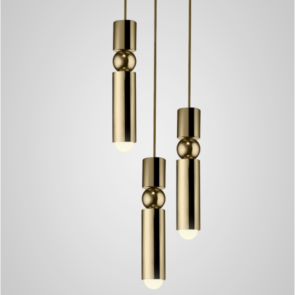 Люстра Lee Broom - Fulcrum Chandelier 3 Piece Gold