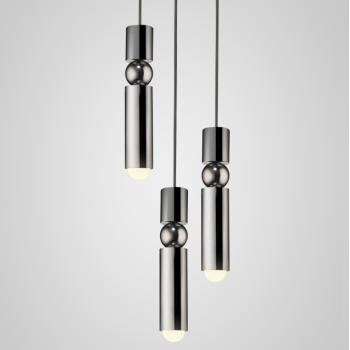 Люстра Lee Broom - Fulcrum Chandelier 3 Piece Silver