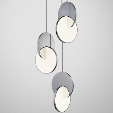 Стельовий світильник Lee Broom - Eclipse Chandelier 3 piece Silver