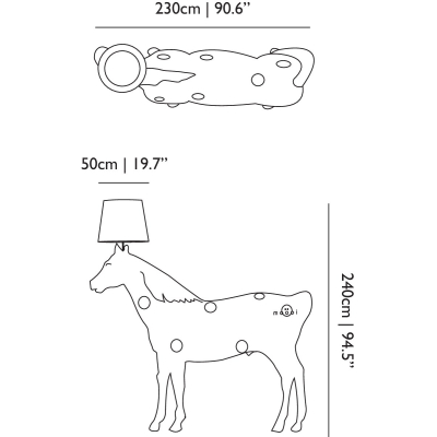 Світильник підлоговий Moooi - Horse