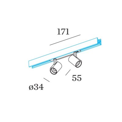 Трековий світильник Wever&Ducre - Ceno on track 2.0