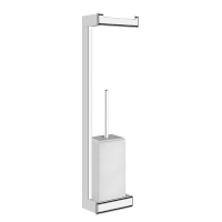 Стійка з тримачем для туалетного паперу та йоржиком Gessi Eleganza Chrome (46467-031) Стійка з тримачем для туалетного паперу та йоржиком Gessi Eleganza Chrome (46467-031)