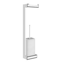 Стійка з тримачем для туалетного паперу та йоржиком Gessi Eleganza Chrome (46467-031) Стійка з тримачем для туалетного паперу та йоржиком Gessi Eleganza Chrome (46467-031)