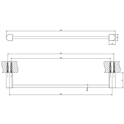 Рушникотримувач Gessi Rilievo Chrome (59400-031)